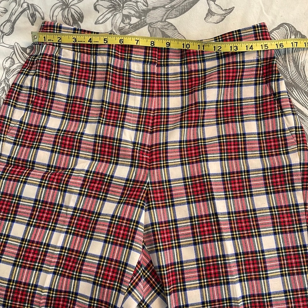 J.Crew straight-leg bi-stretch wool pant Snowy Stewart tartan plaid BD276 - Picture 5 of 10